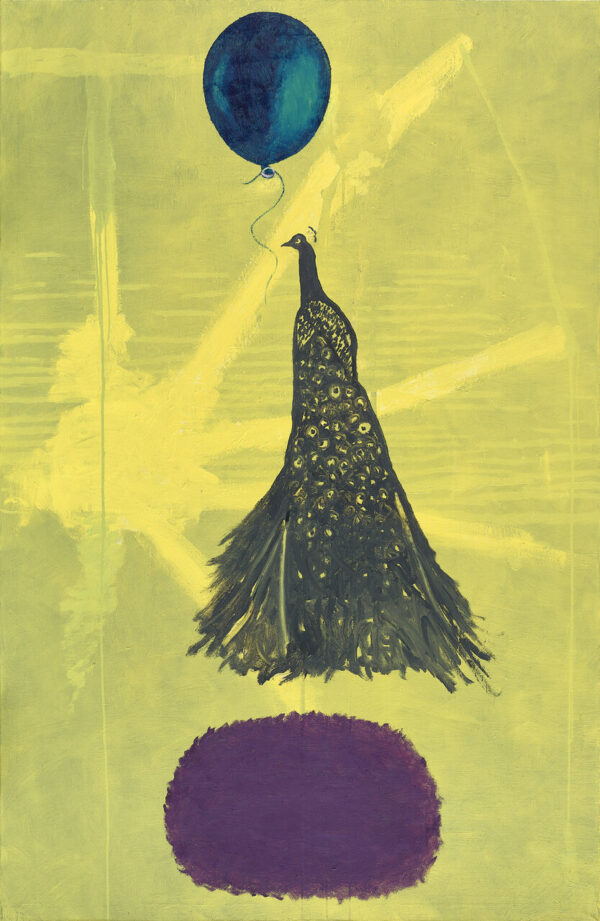 The Bush the Peacock the Balloon