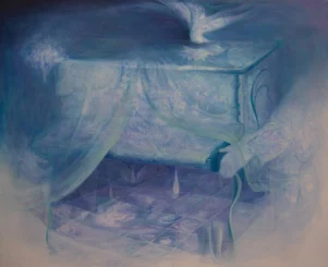 Zehui Xu, 30 years, 2023, Oil on canvas, cm 104 x 130